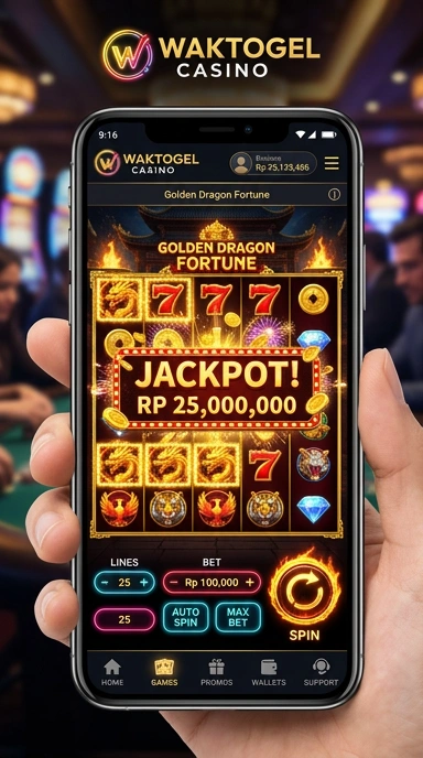 Layar utama waktogel — antarmuka bersih setelah instalasi